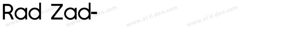 Rad Zad字体转换